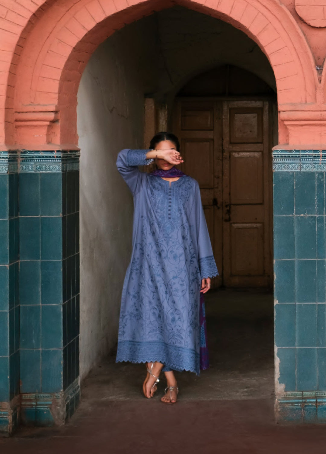 Summer Travels by Casuallite RTW Embroidered Cotton Lawn 3 Piece Suit CL26ULST OUTFIT 05 SUMMER LAWN - Casual Collection