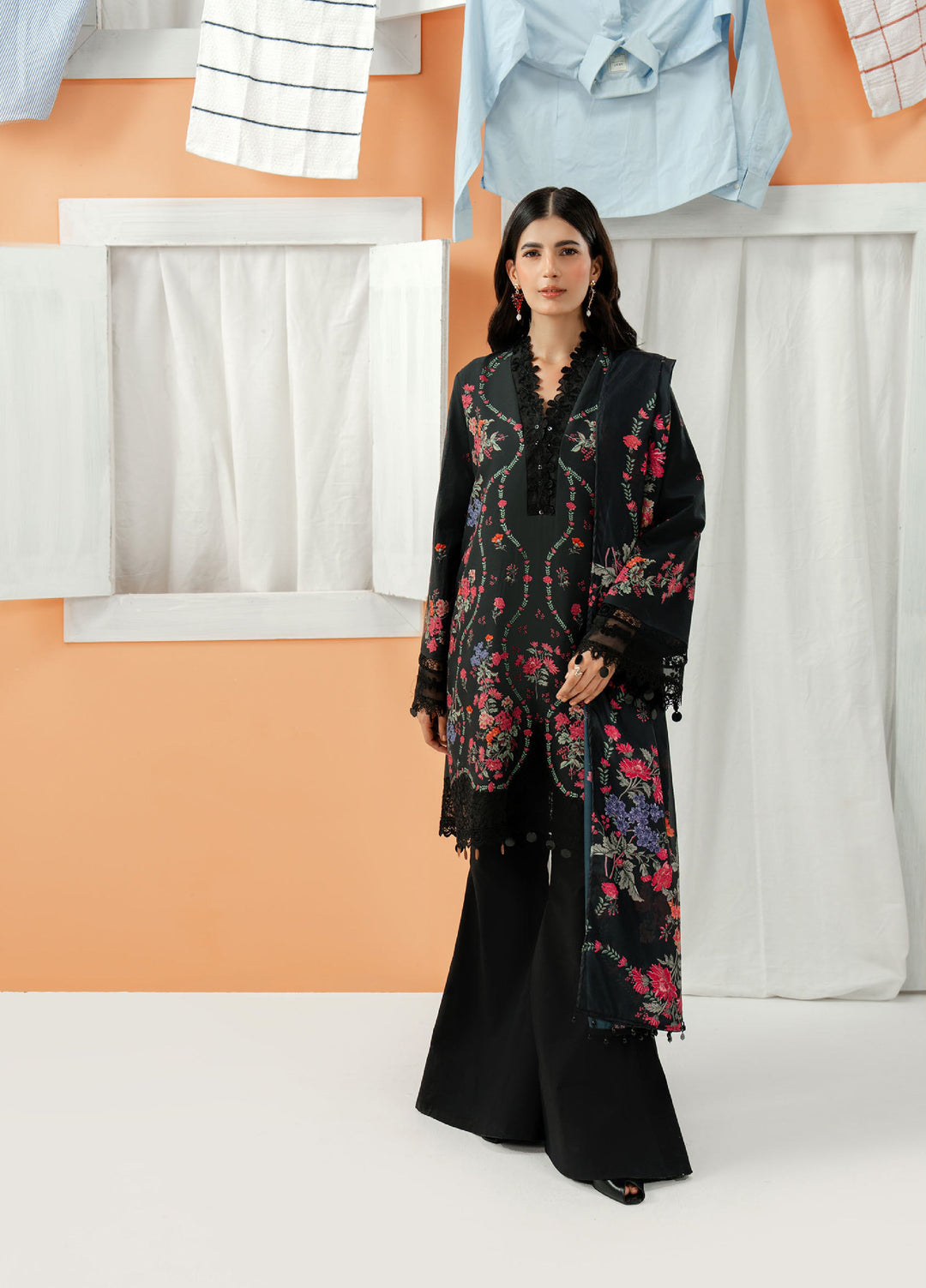 Sundaze by Zarposh Unstitched Embroidered Lawn 3 Piece Suit ZR26USL NERINA - Festive Collection