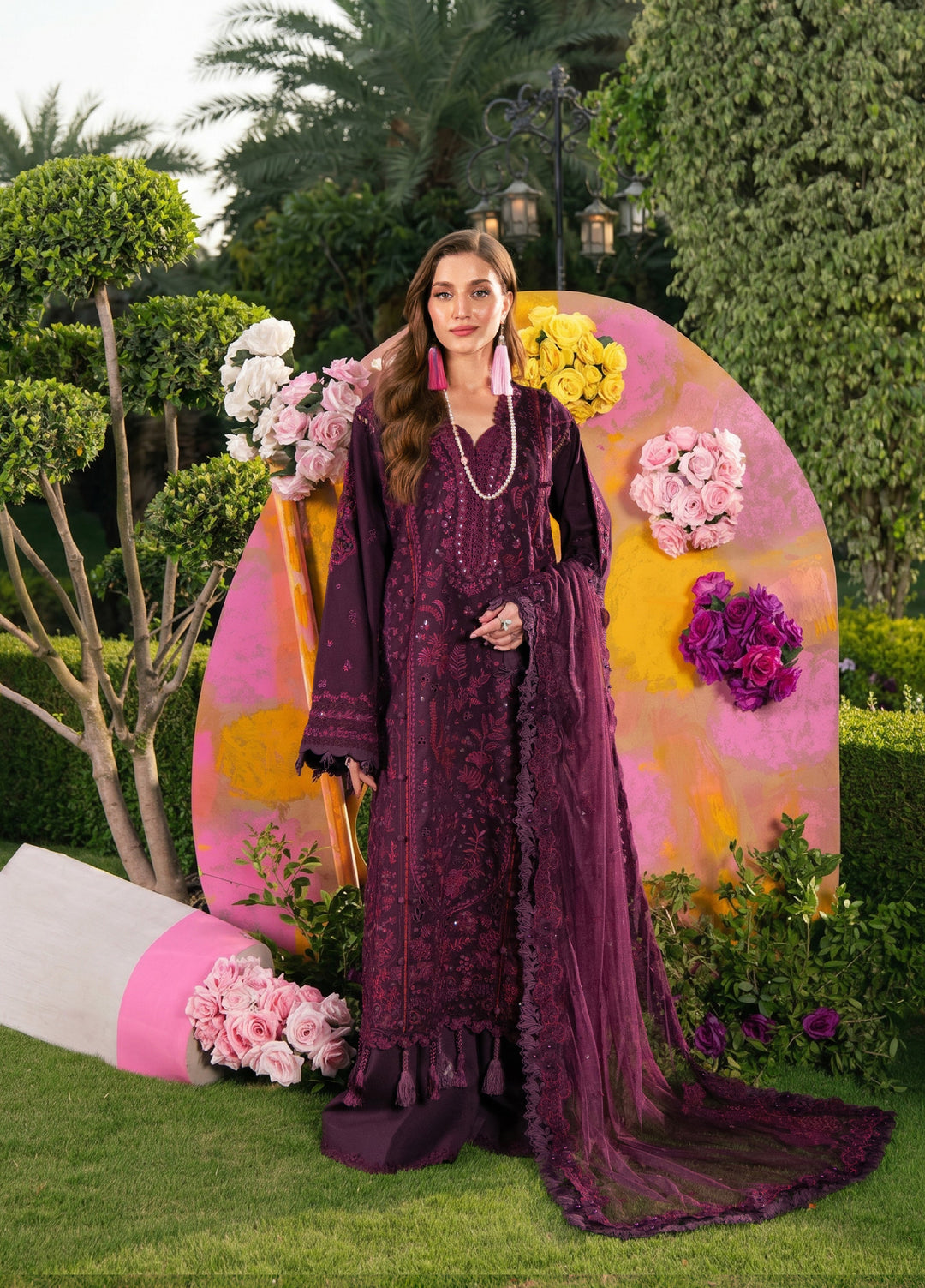 Feerie by Sundas Ahad Unstitched Embroidered Lawn 3 Piece Suit SNA26ULF Elaris ELL-09 - Eid Collection