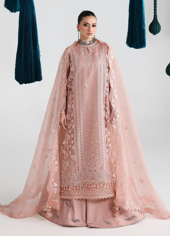 Qalamkar Unstitched Embroidered Lawn 3 Piece Suit QLK26ULF JINA QFL-11 - Festive Collection