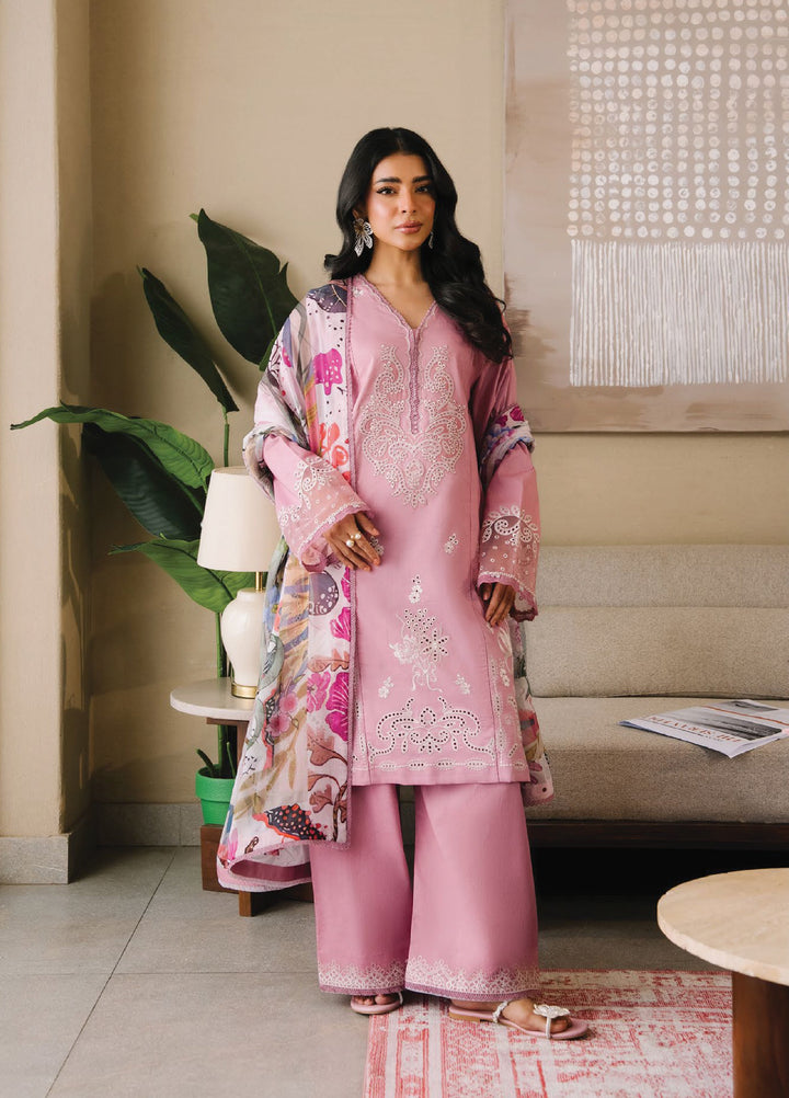 Afsanah by Seran Unstitched Embroidered Lawn 3 Piece Suit SN26UAL D-5 Mehar - Summer Collection