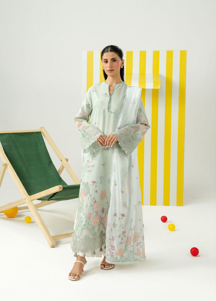 Sundaze by Zarposh Unstitched Printed Lawn 3 Piece Suit ZR26USL CASPIA - Festive Collection