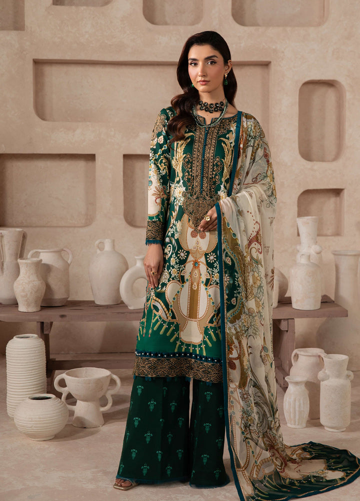 Gulaal Unstitched Embroidered Lawn 3 Piece Suit GL26ULF Vantae D-3 - Festive Collection
