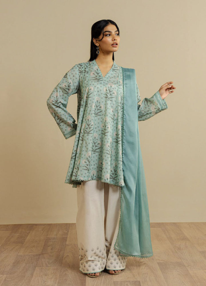 Coco by Zara Shahjahan Unstitched Printed Lawn 3 Piece Suit CZS26UPL ANTHEA-9B - Summer Collection