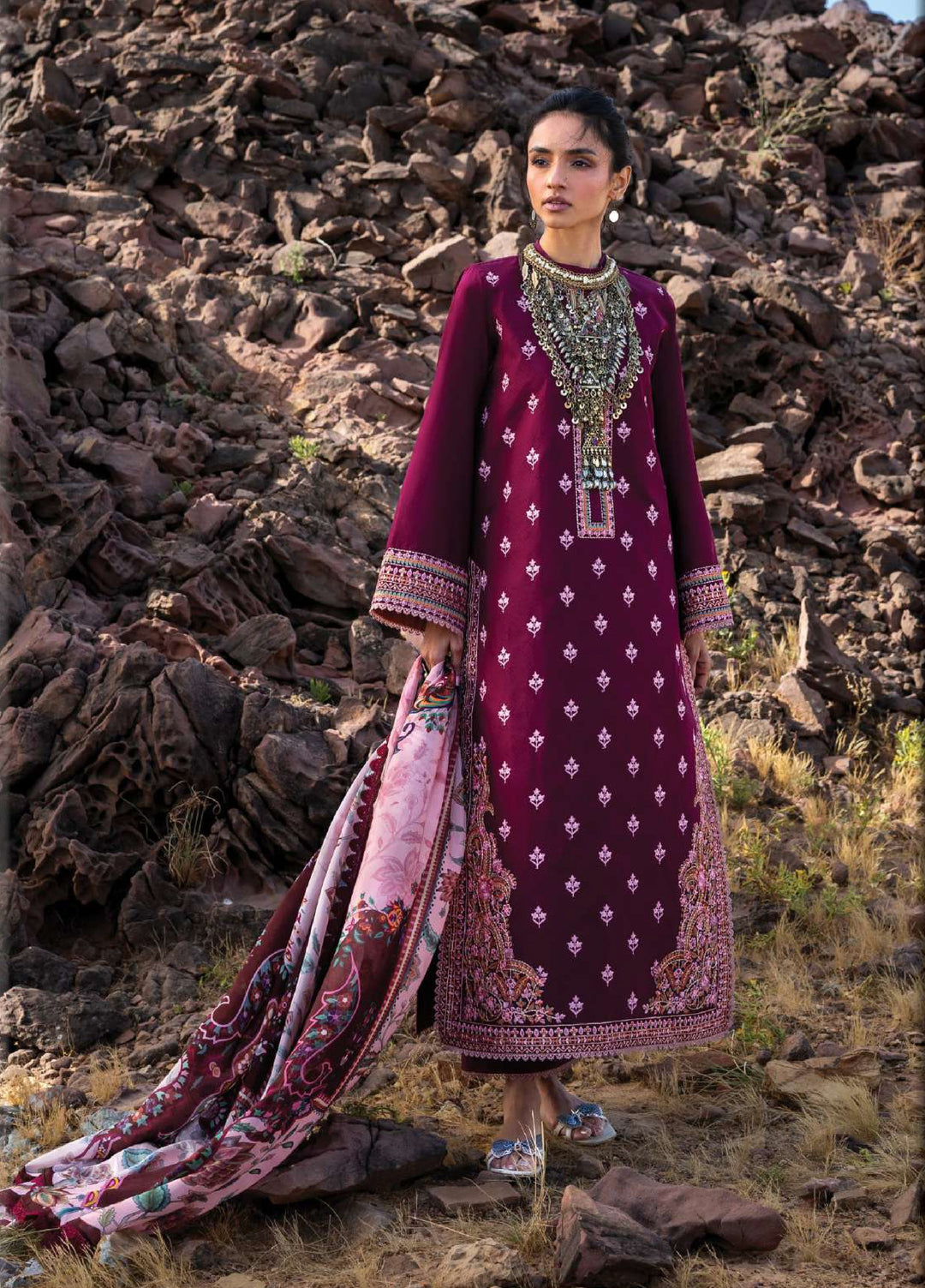 Zainab Chottani Unstitched Embroidered Luxury Lawn 3 Piece Suit ZC26ULZ D-3 AYLIN - Summer Collection