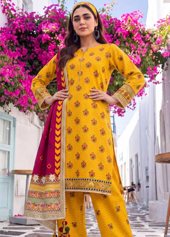 Coco Cords by Al Zohaib Unstitched Printed Lawn 3 Piece Suit AZ26UCL-8 - Casual Collection
