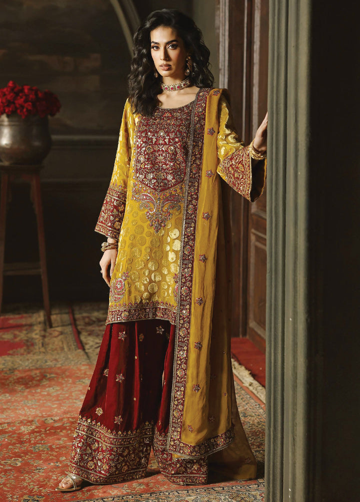 Signora by Charizma Unstitched Velvet Embroidered Suits 3 Piece CRZ25SV CVT5-16 - Festive Collection