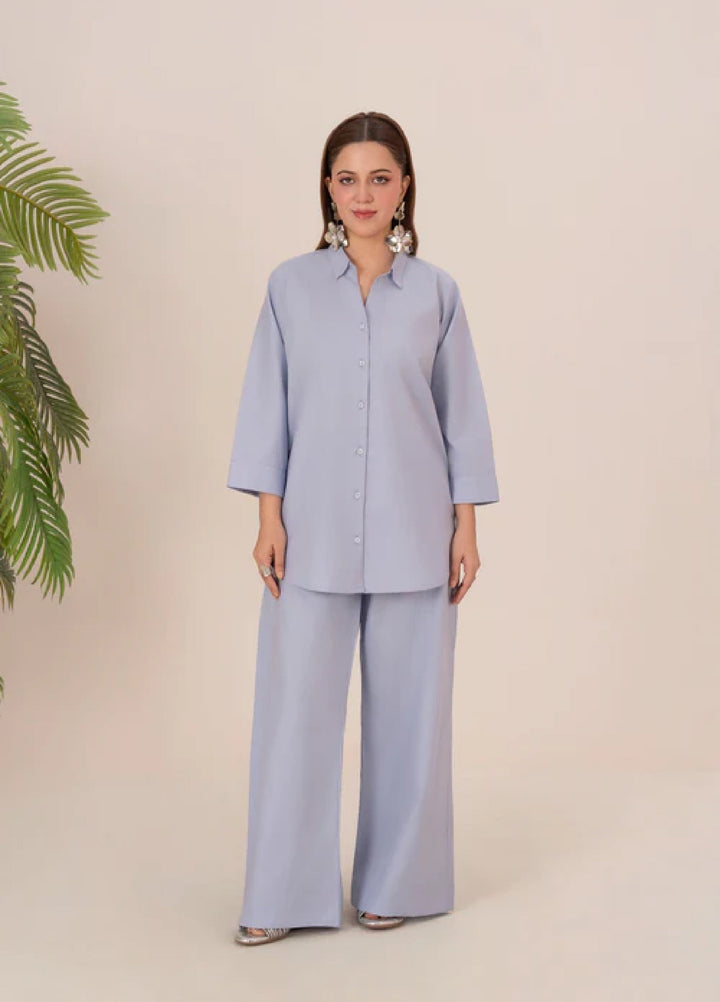 The Basic by Chandan Nagri Women Pret Co Ord Set Lawn Solids 2 Piece Syla - Summer Collection