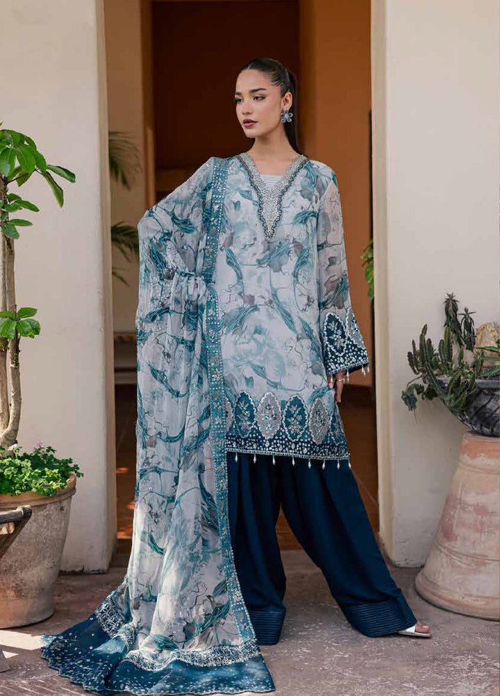 Heirloom by Daria Unstitched Embroidered Chiffon 4 Piece Suit DC26UCH DA-54 - Festive Collection