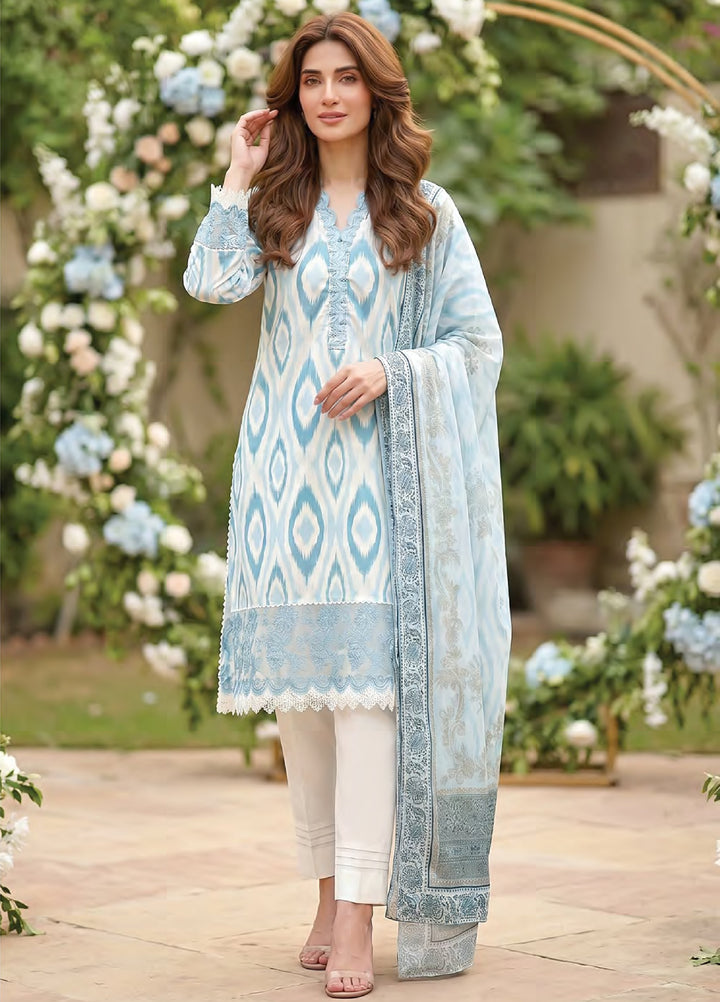 Essentials by Lakhany Unstitched Printed Lawn 3 Piece Suit LSM26UEL LG-MM-1032 - Summer Collection