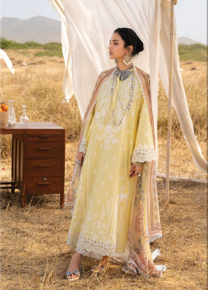 Zainab Chottani Unstitched Embroidered Luxury Lawn 3 Piece Suit ZC26ULZ D-4 MAHYR - Summer Collection