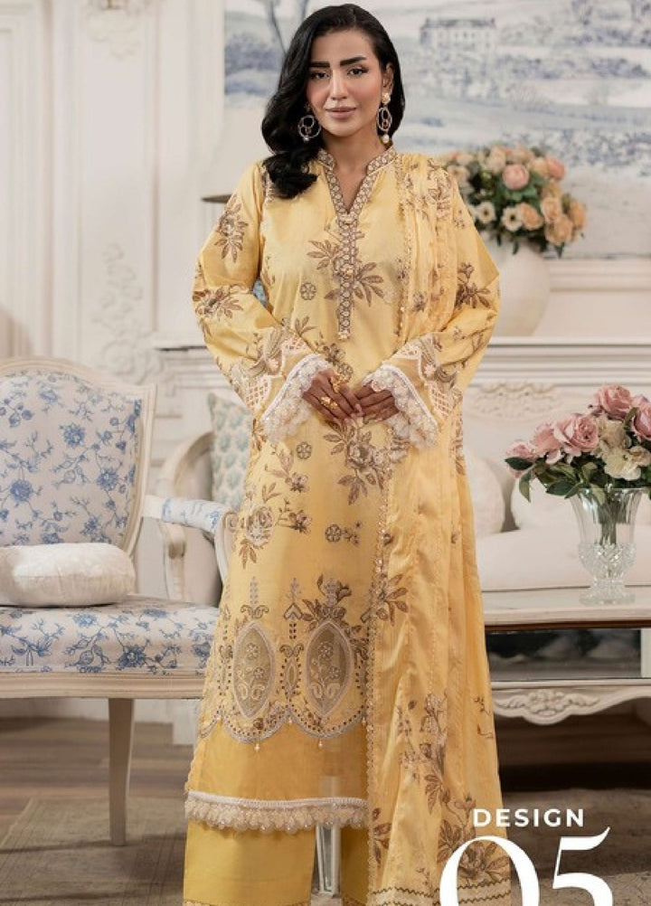 Applique Kari by Al Zohaib Unstitched Embroidered Lawn 3 Piece Suit AZ26AVII D-05 - Summer Collection