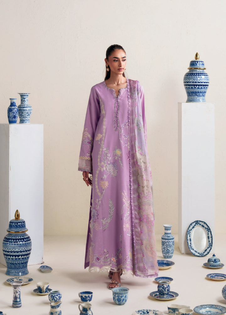 Whispers of Summer by Neeshey Unstitched Embroidered Luxury Lawn 3 Piece Suit NSH26ULW EVIE - Summer Collection