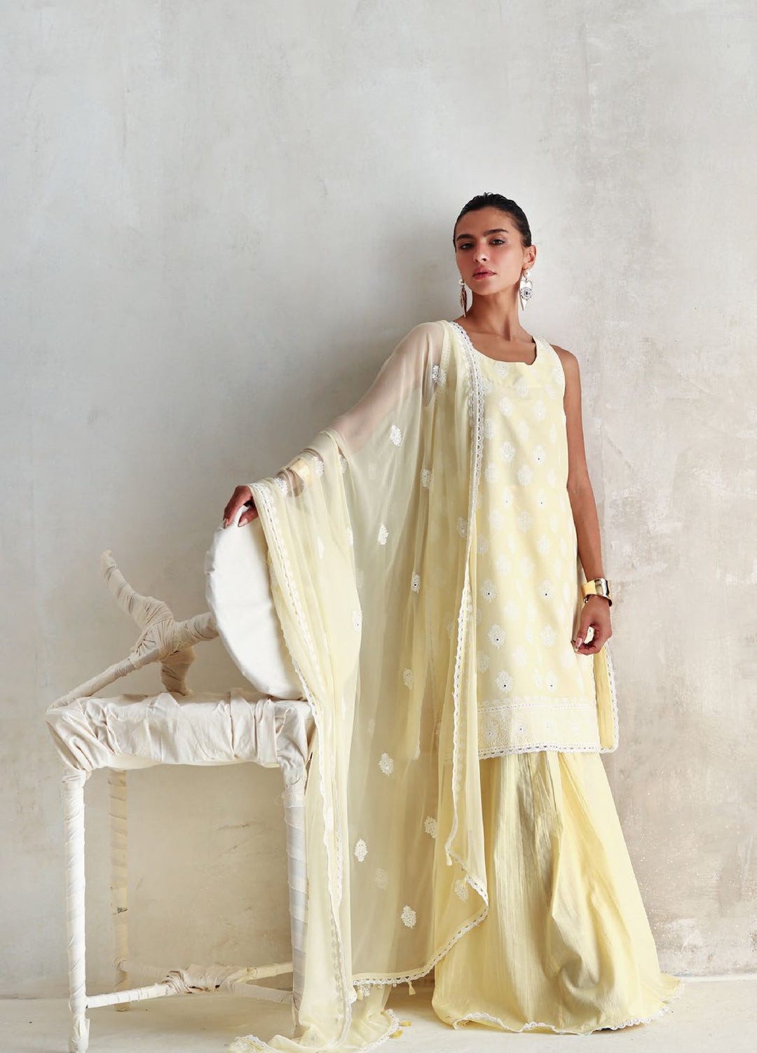The Luxe by Gul Ahmed Unstitched Embroidered Lawn 3 Piece Suit GA26ULL Golden Petals PM 62081 - Casual Collection
