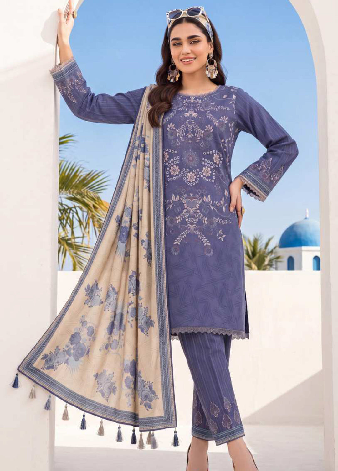 Coco Cords by Al Zohaib Unstitched Printed Lawn 3 Piece Suit AZ26UCL-6 - Casual Collection
