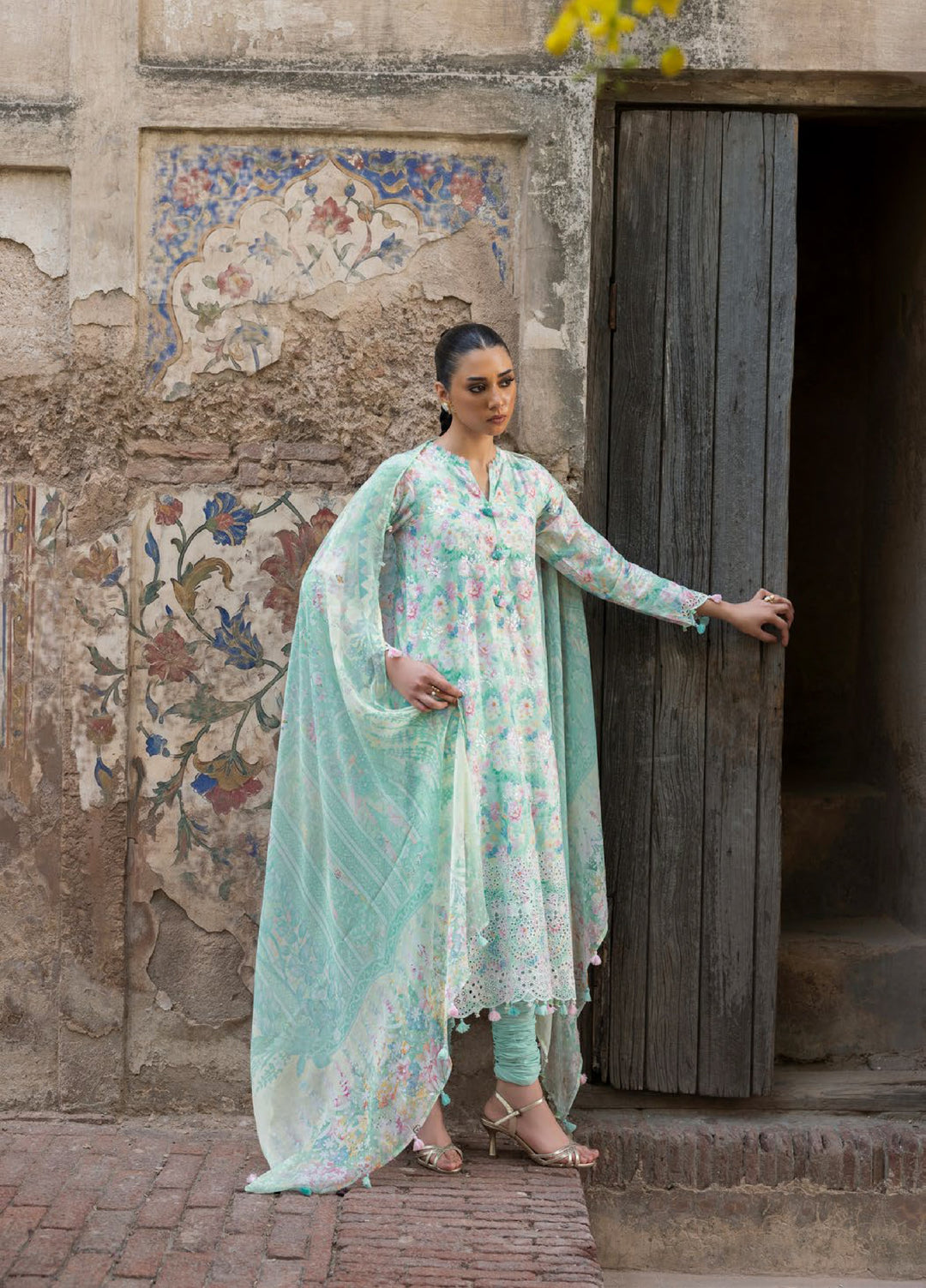 The Flora by Gul Ahmed Unstitched Embroidered Lawn 3 Piece Suit GA26ULF BM62064 - Casual Collection