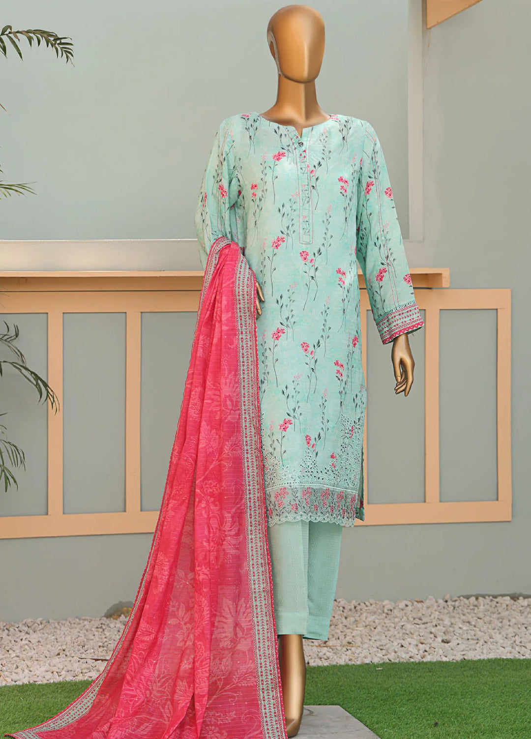 Vogue by Hz Textiles Embroidered Viscose Suits Unstitched 3 Piece VFC-1325 - Winter Collection