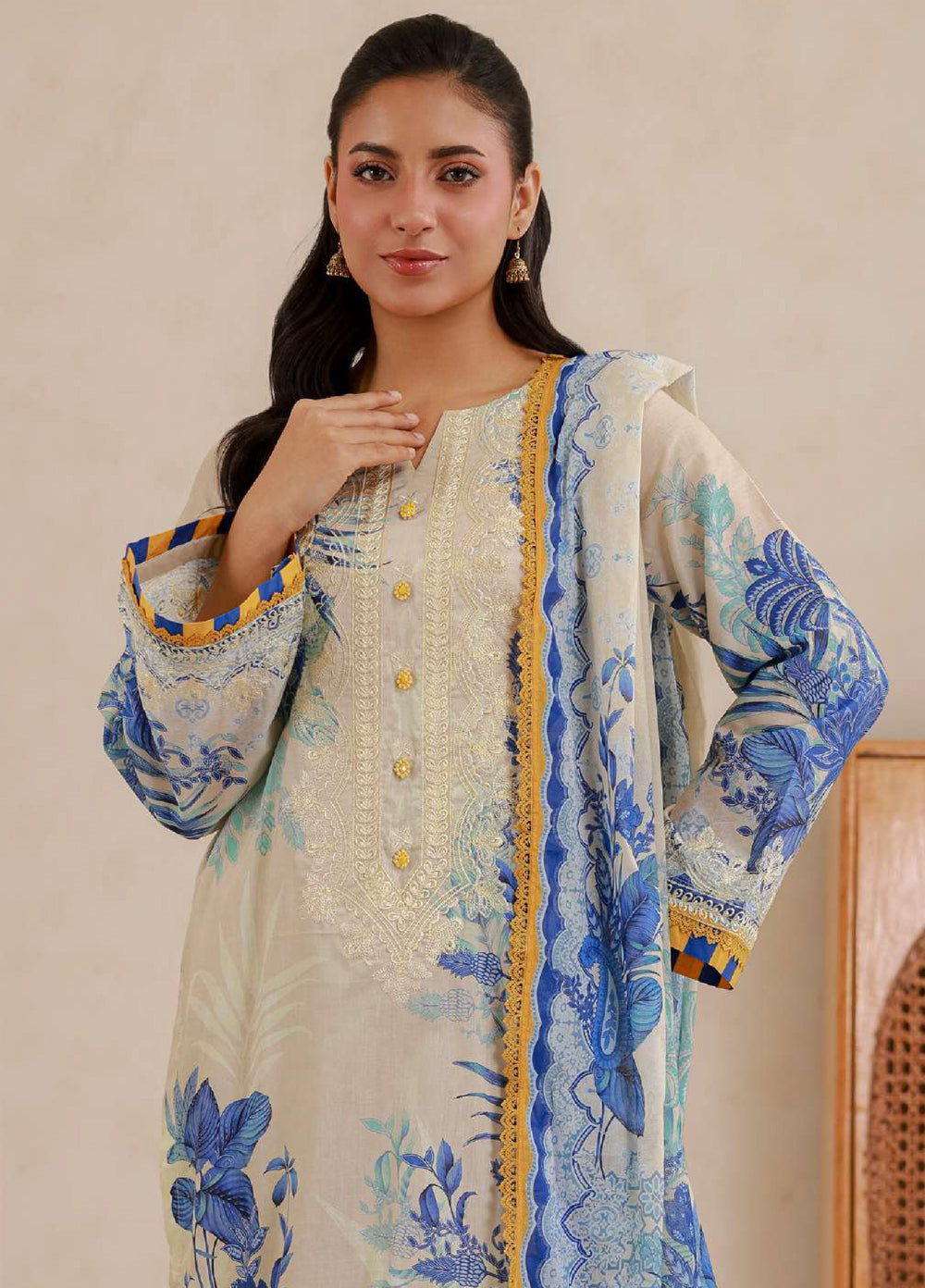 Zellbury Unstitched Printed Lawn 3 Piece Suit ZB26UC WUS26E30705 - Casual Collection