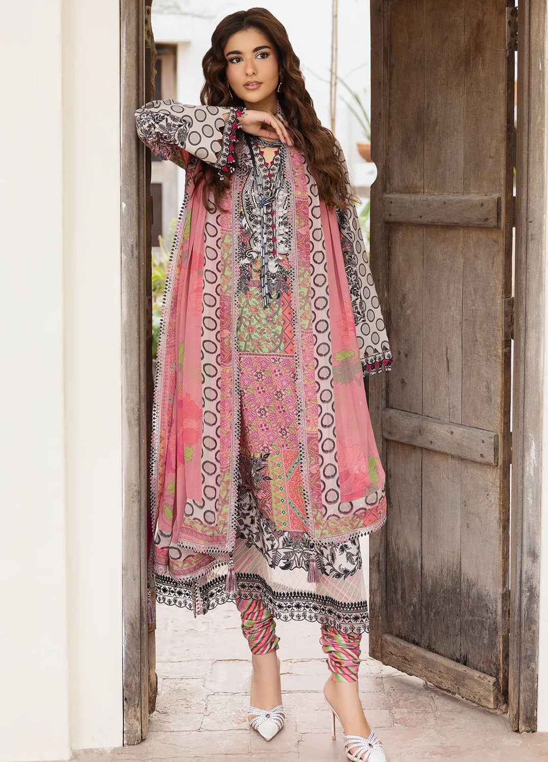Andaaz by Charizma Unstitched Embroidered Lawn 3 Piece Suit CHR26UAL CAD6-04 - Summer Collection