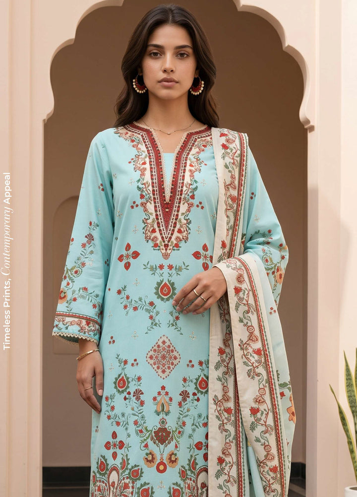 Zellbury Unstitched Printed Lawn 3 Piece Suit ZB26UCVII WUS26X31022 - Casual Collection