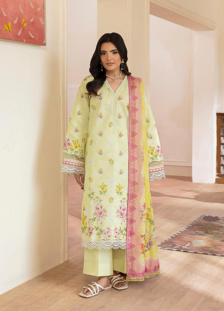 Nissa by RajBari Unstitched Printed Lawn 3 Piece Suit RB26ULN D-10 - Casual Collection
