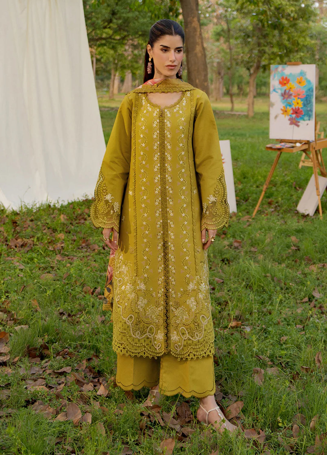 Rang Rasiya Unstitched Embroidered Luxury Lawn 3 Piece Suit RR26ULE HAYA - Eid Collection