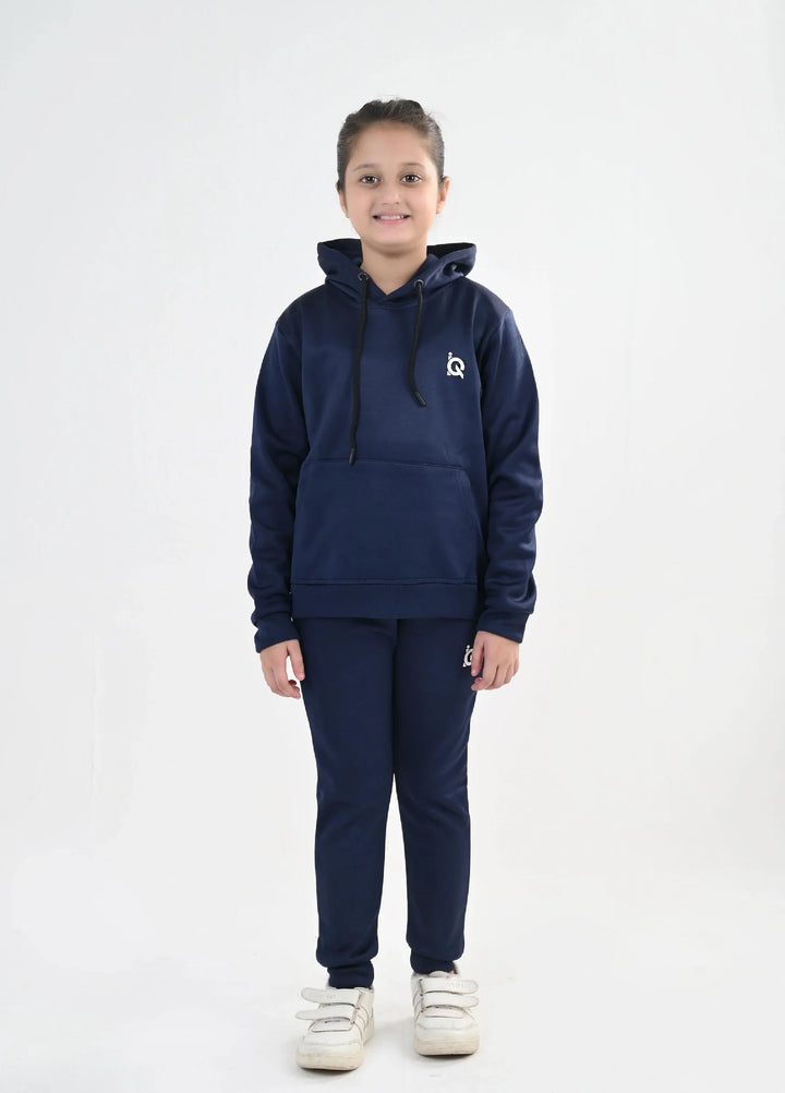 IQ Exclusive Kids Track Suit Fleece 2 PieceNavy Bliss Hoodie Tracksuit-Unisex Kids - Winter Collection