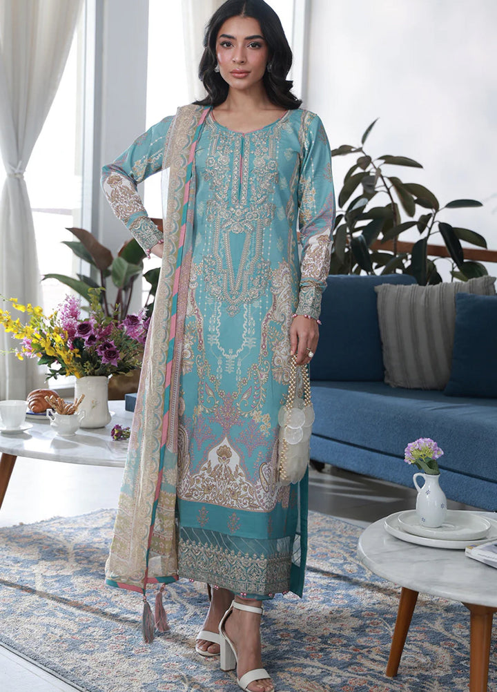 Delia by Gulaal Unstitched Embroidered Lawn 3 Piece Suit GL26UD D-1 Eidra - Summer Collection