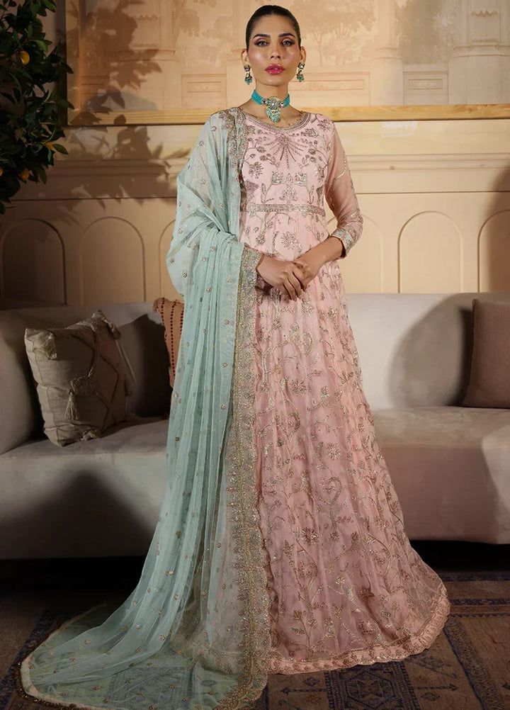 Zarif Women Unstitched Embroidered Net 3 Piece Suit ZR26UFC ZFN 04 SAMARA - Festive Collection