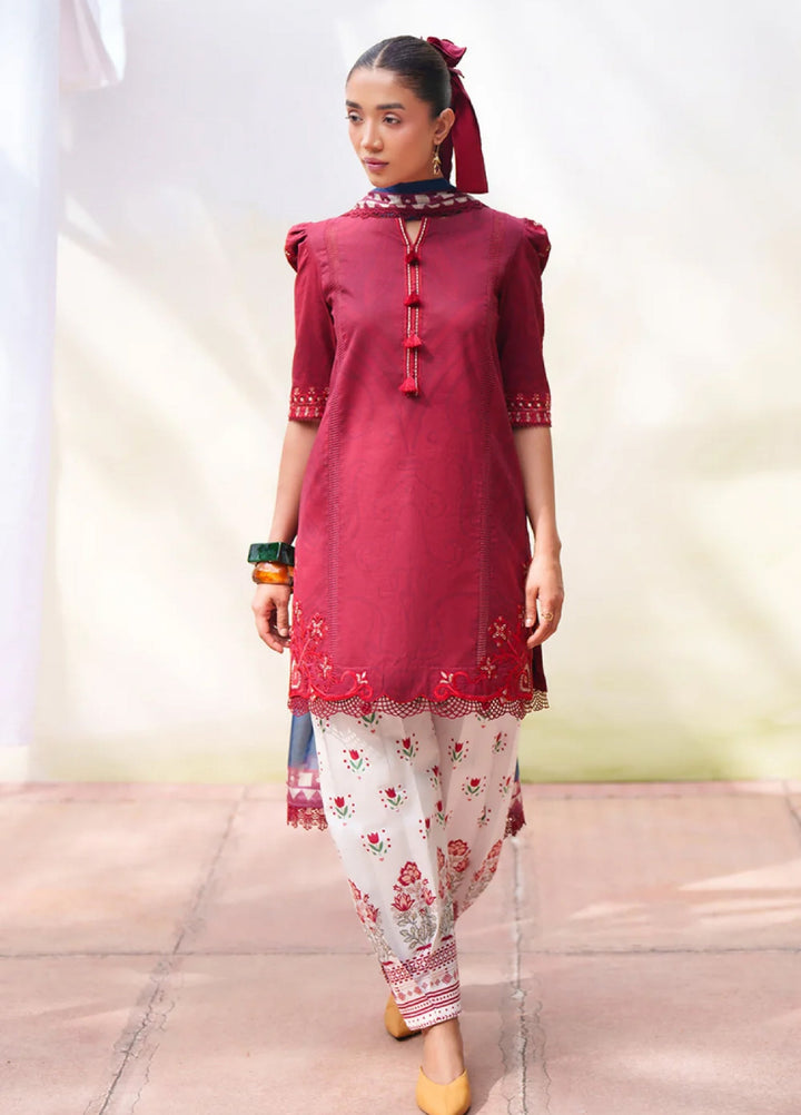 Laanem by Saira Rizwan Unstitched Embroidered Lawn 3 Piece Suit SR26ULL ELOWEN-B - Summer Collection