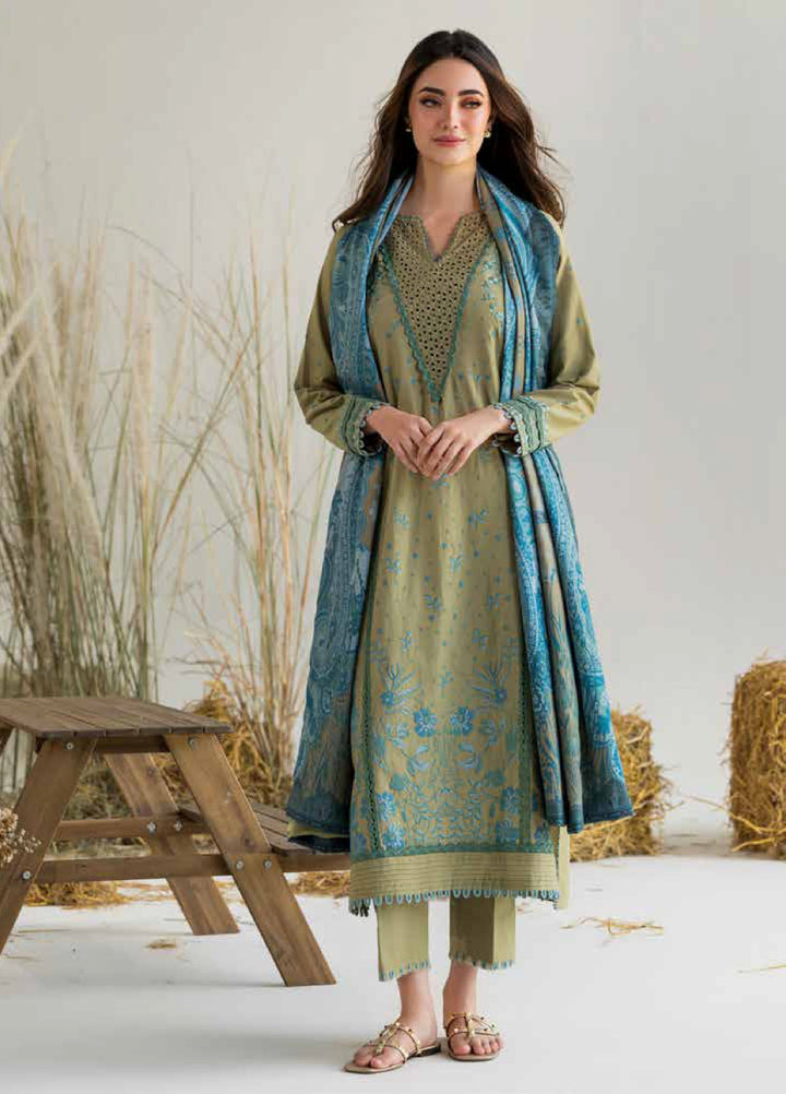 Sobia Nazir Winter Embroidered Khaddar Suits 3 Piece SN25WU D-06 B - Winter Collection