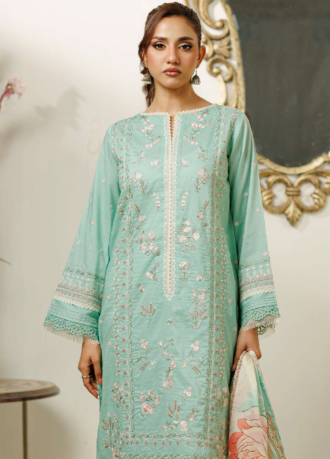 Zellbury Unstitched Embroidered Lawn 3 Piece Suit ZB26UVIII WUS26E30845 - Casual Collection
