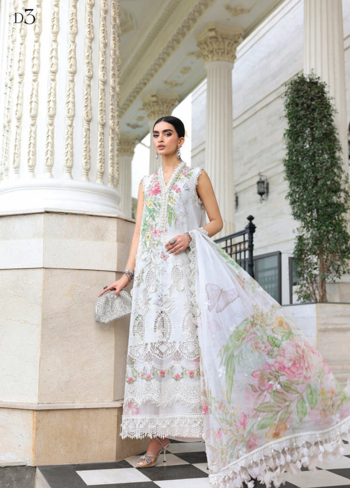 Maria B Unstitched Embroidered Lawn 3 Piece Suit MB26ULE D3 - Eid Collection