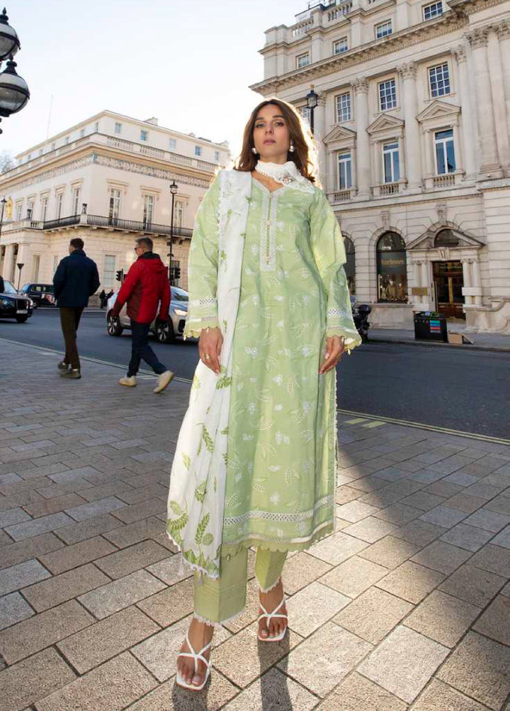 AL Zohaib Dhagakari Unstitched Embroidered Lawn 3 Piece Suit AZ26UD D-3 - Summer Collection