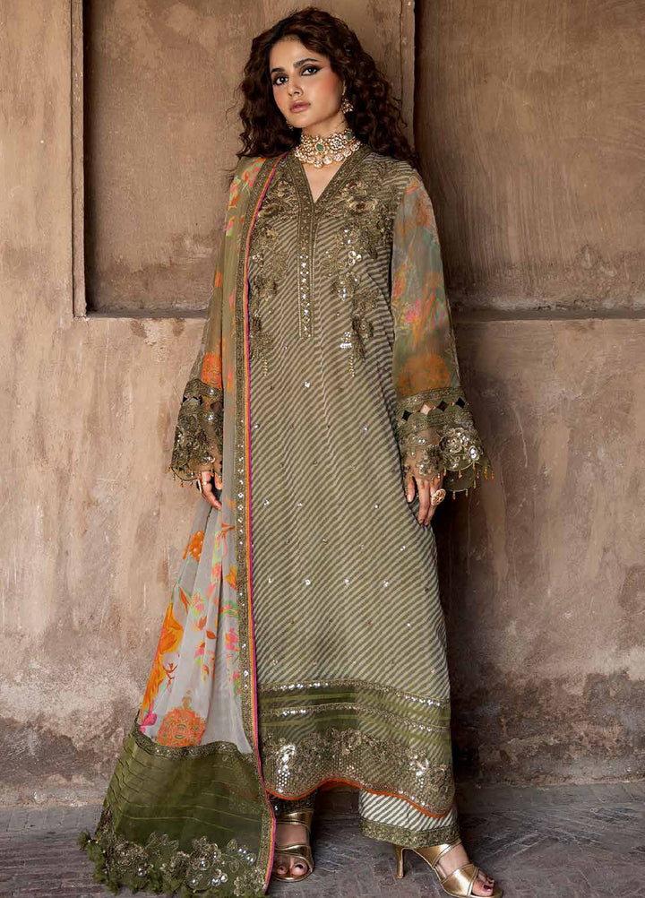 Vasal by Charizma Unstitched Embroidered Chiffon 4 Piece Suit CHR26UVC VSLW6-05 - Festive Collection