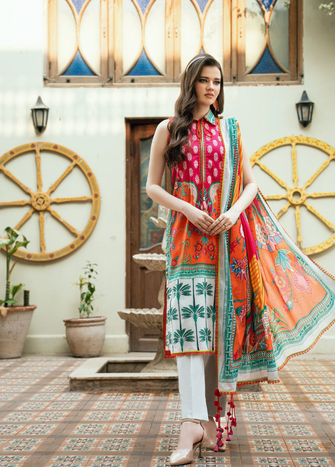 Desert Rose by Gul Ahmed Unstitched Printed Lawn 3 Piece Suit GA26UDRL CH-62020 - Summer Collection