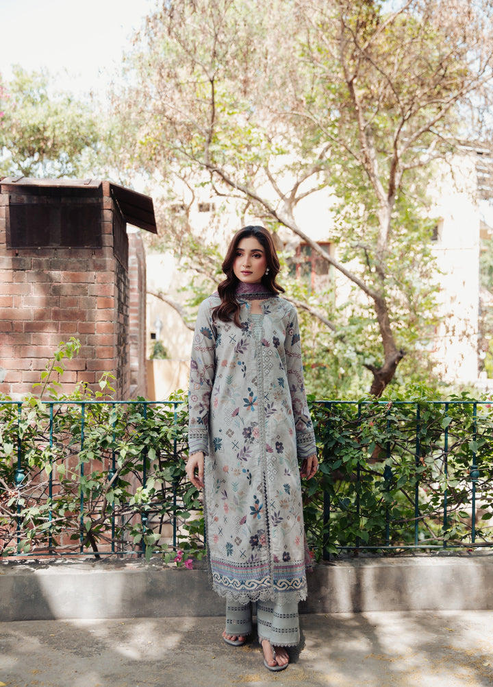 Zync by Florent Unstitched Printed Lawn 3 Piece Suit FL26ULE FZ-7 - Eid Collection