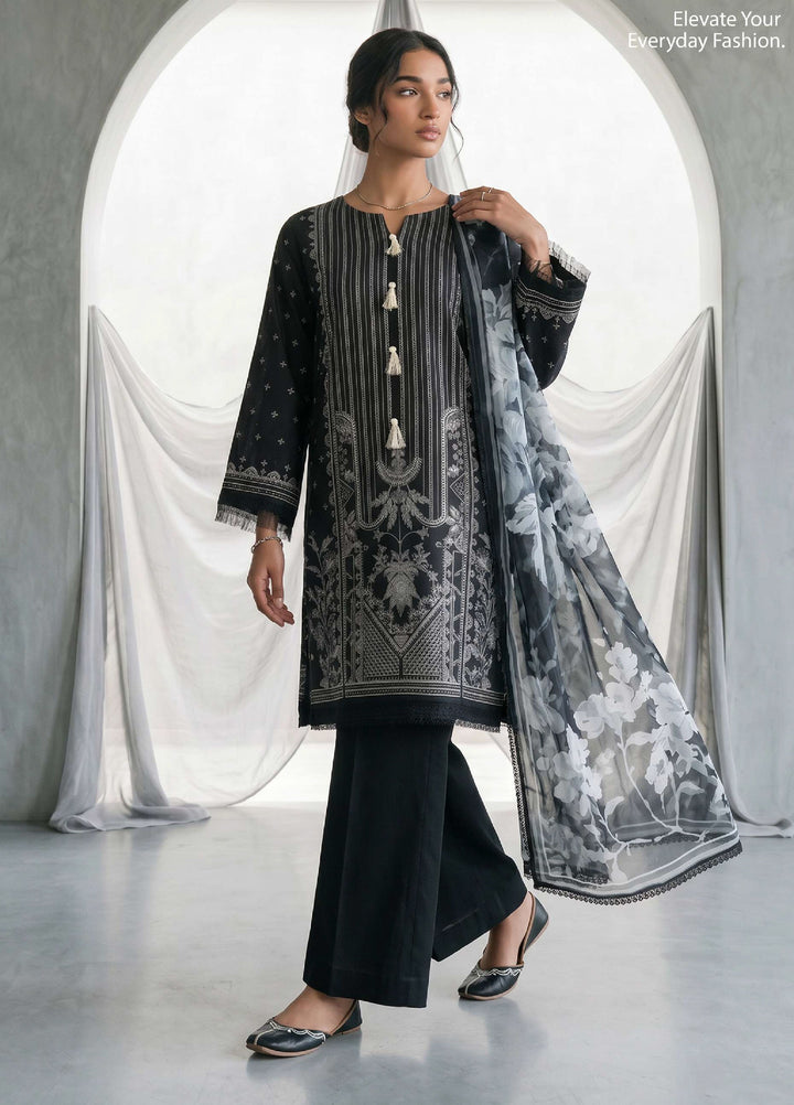Zellbury Unstitched Embroidered Lawn 3 Piece Suit ZB26UVIII WUS26E31167 - Casual Collection