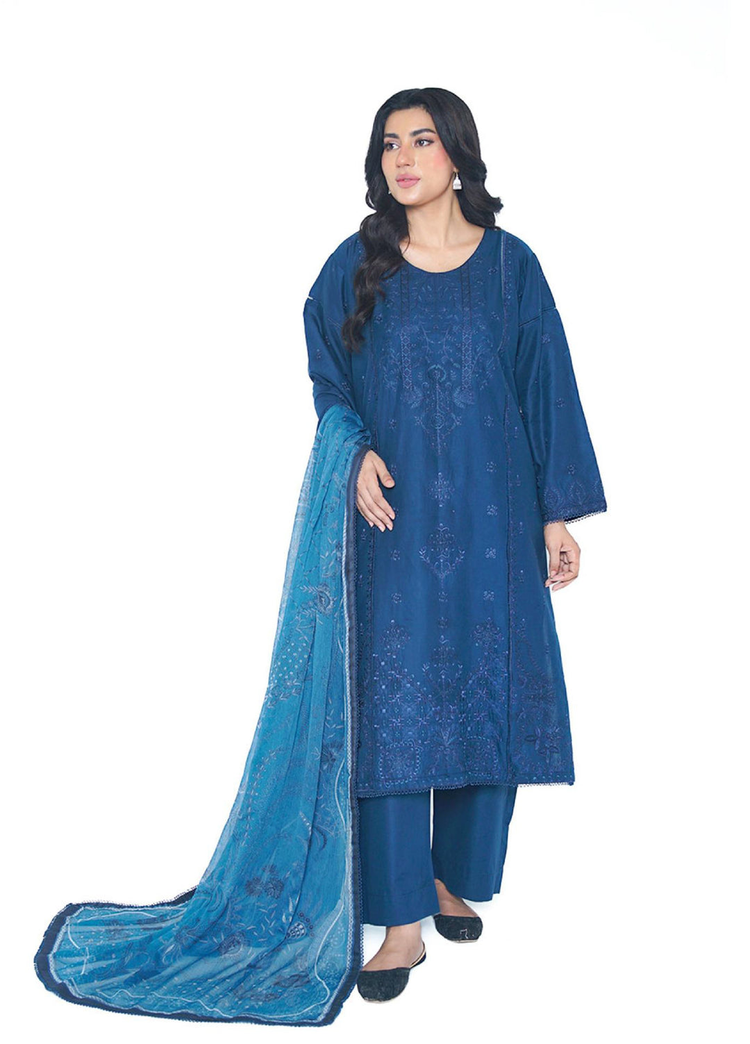 Ileen by naba bilal Unstitched Embroidered Lawn 3 Piece Suit IN26UEL Amilia - Casual Collection
