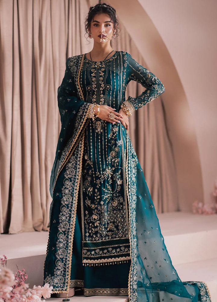 Zarposh Unstitched Embroidered Organza 3 Piece Suits ZP26UF Firaaq - Festive Collection