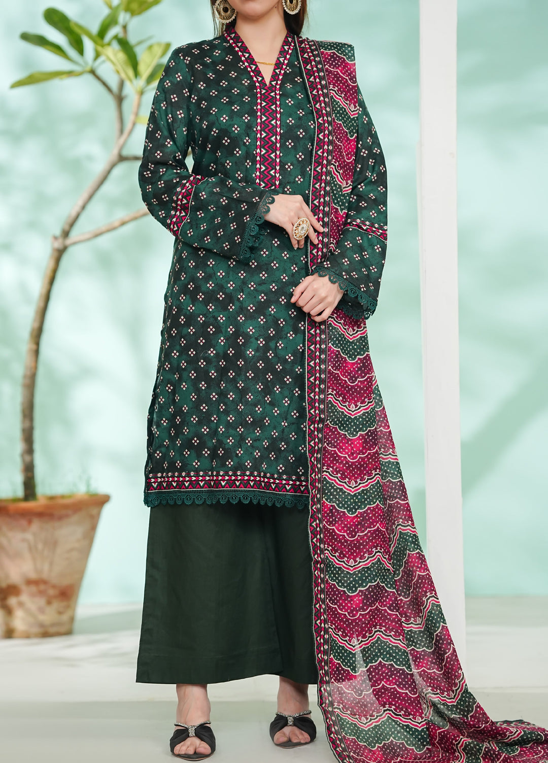 Daman by VS Textiles Unstitched Printed Lawn 3 Piece Suit VS26UDL D-07 847 - Casual Collection