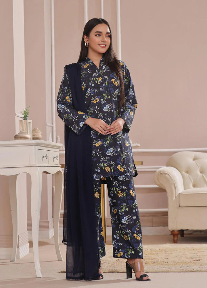 TNG Women Pret Khaddar 3 Piece Suit Walija - Winter Collection