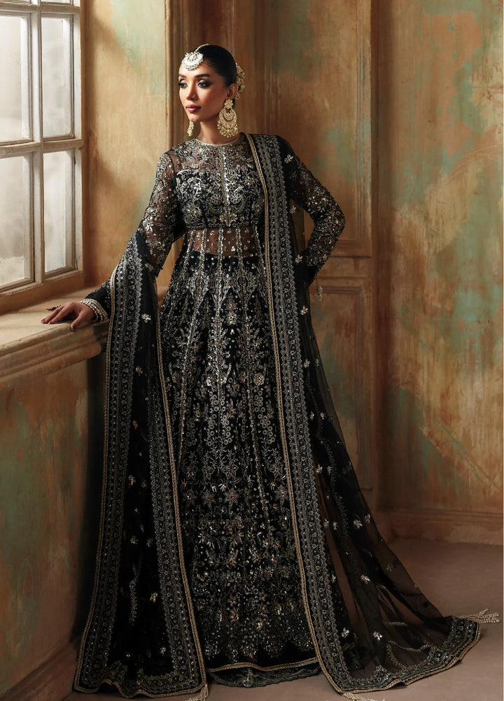 Zyra Unstitched Embroidered Net 3 Piece Suit ZY26UW D-2 Nargis - Wedding Collection