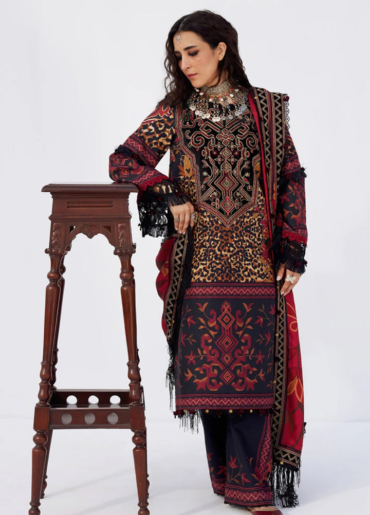 Saira Rizwan Unstitched Khaddar Embroidered Suits 3 Piece SR25UW D-09 Naz - Winter Collection