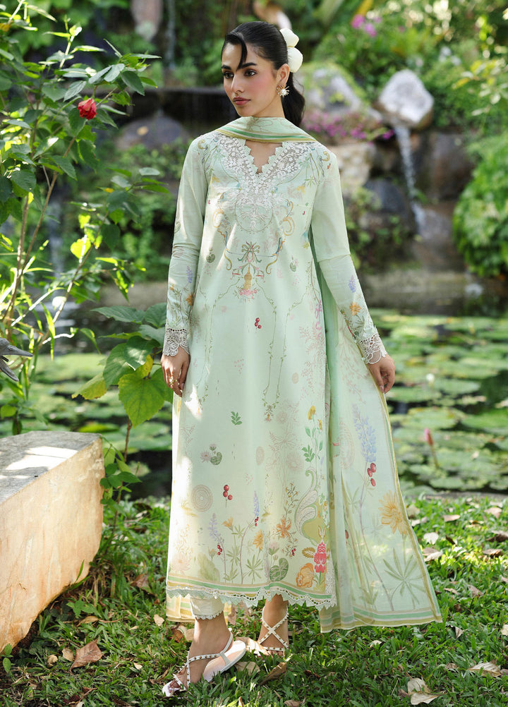 Q Prints by Qalamkar Unstitched Lawn Printed 3 Piece Suit QLK26QP Neve - Summer Collection