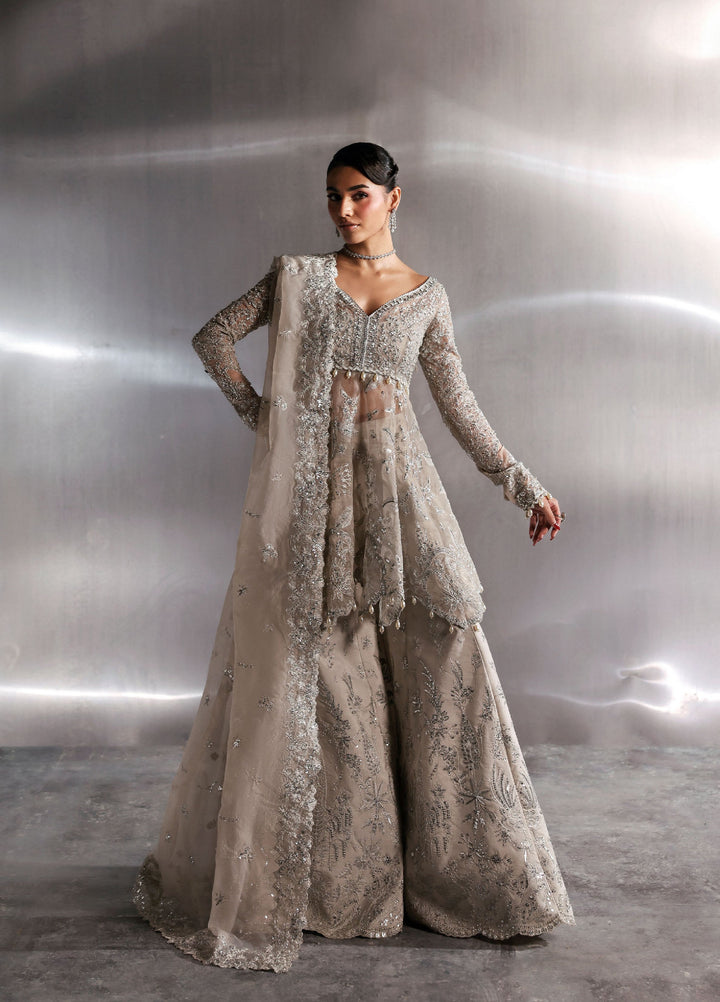 Seraphine by Zarposh Unstitched Embroidered Organza 3 Piece Suit Novelle - Wedding Collection