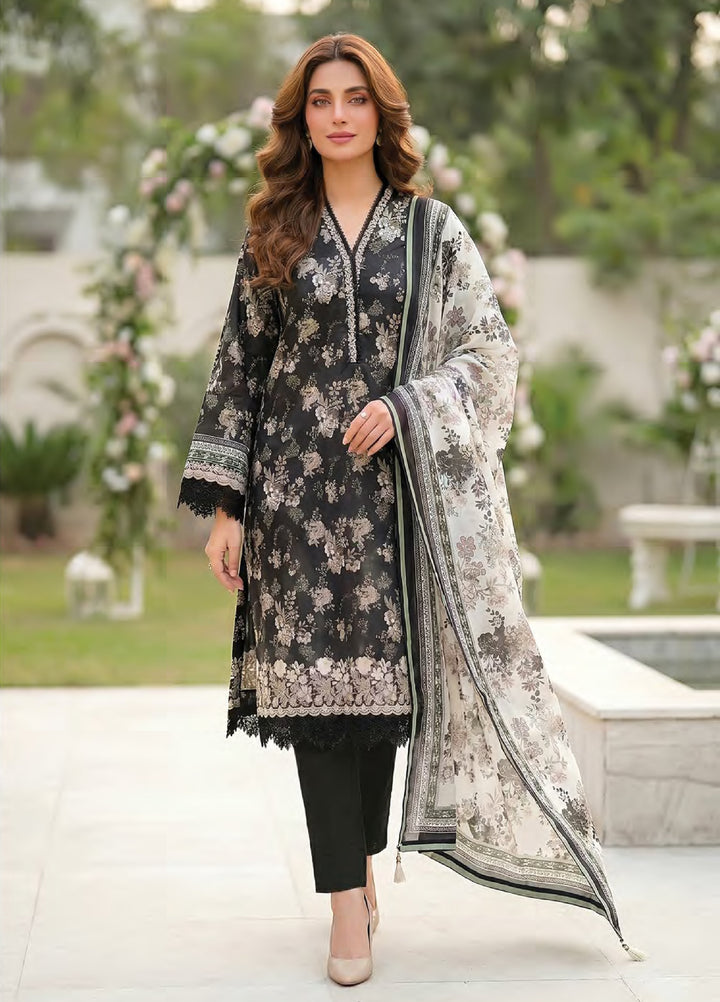 Essentials by Lakhany Unstitched Printed Lawn 3 Piece Suit LSM26UEL LG-MM-1034 - Summer Collection