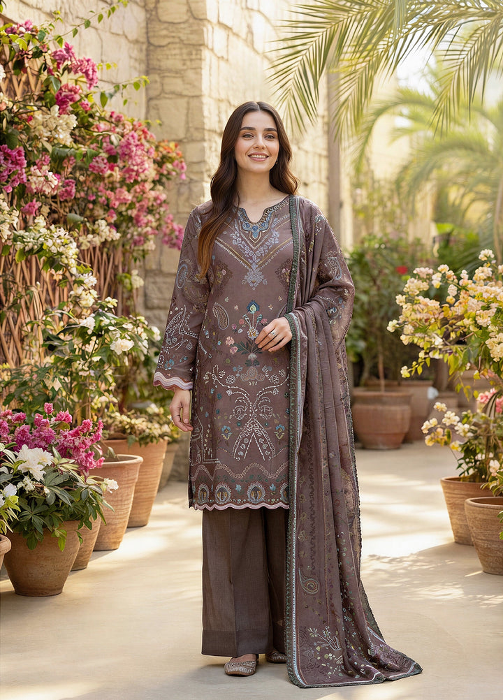 Zync by Florent Unstitched Printed Lawn 3 Piece Suit FL26UZPL FZ-04 - Summer Collection