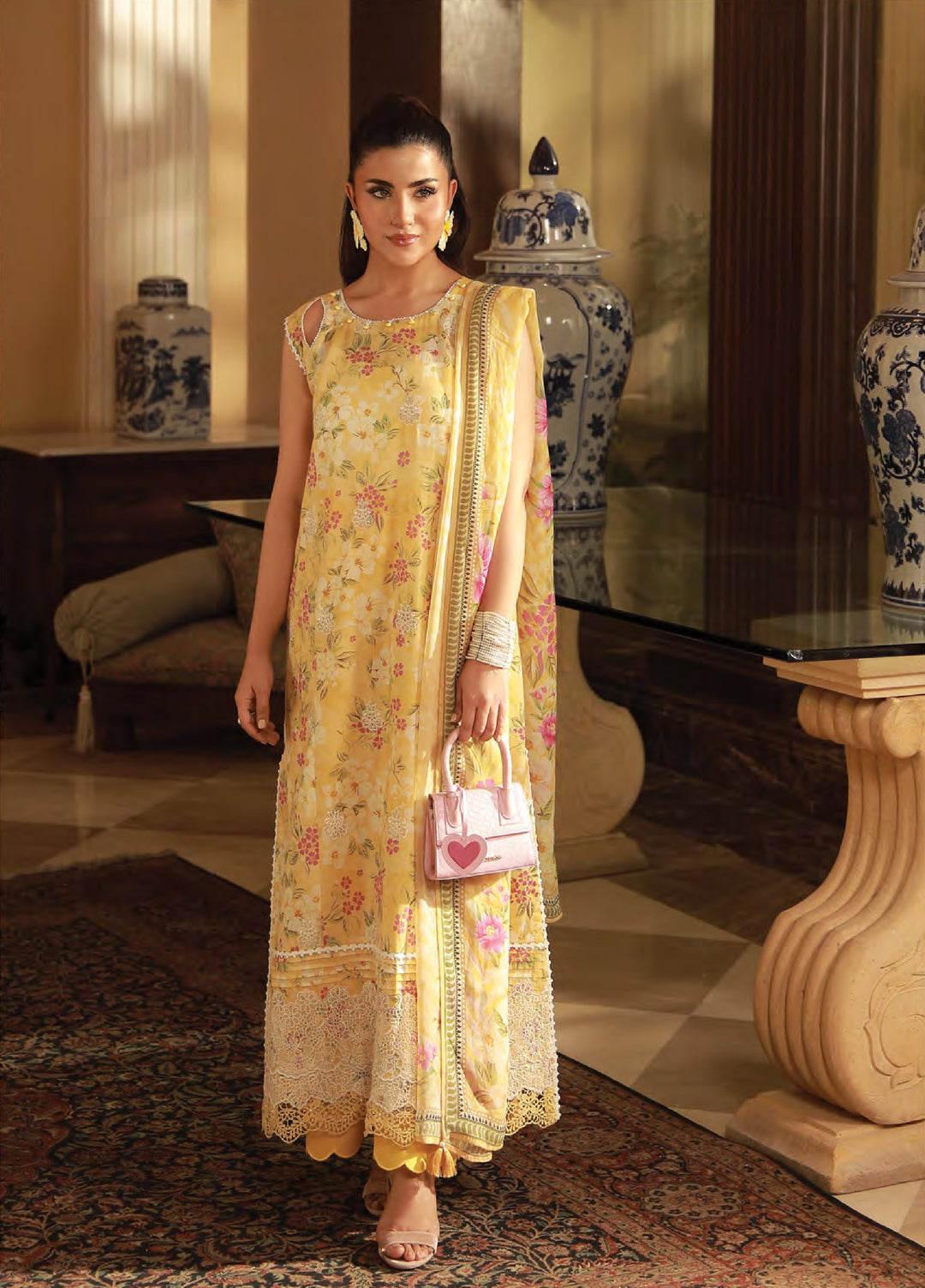 Komal Lawn by Lakhany Unstitched Embroidered Lawn 3 Piece Suit LSM26UK LG-SG-0051 - Summer Collection