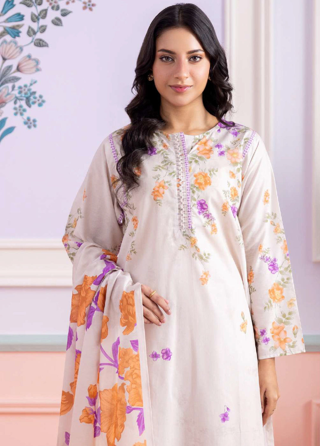 Zellbury Unstitched Printed Lawn 3 Piece Suit ZB26UVIII WUS26X30889 - Casual Collection